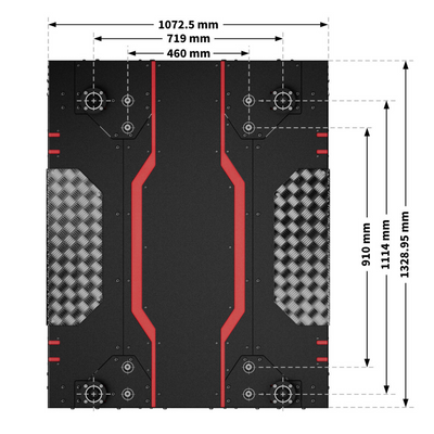 QS-CH2 2DOF motion platform with traction loss Qubic Systems