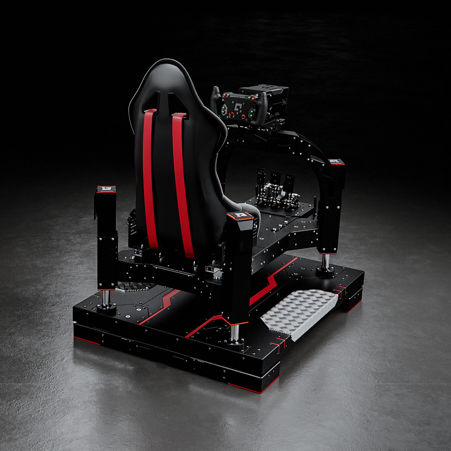 QS-CH2 2DOF motion platform with traction loss Qubic Systems