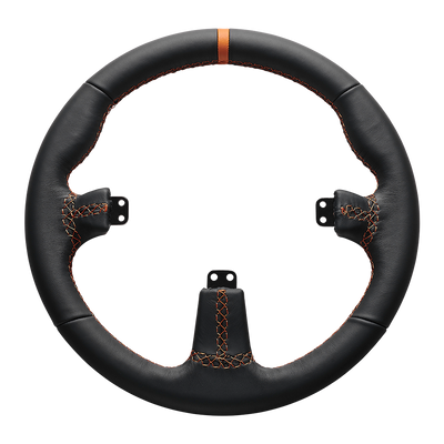 Asetek SimSports® Round Black Leather Rim Asetek SimSports