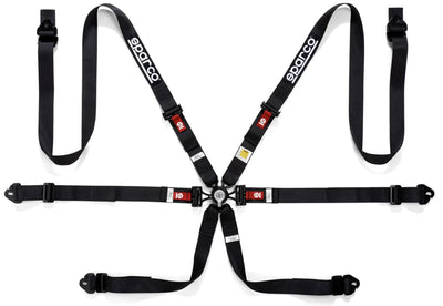 Sparco 6 Point Racing Harness 2" Steel (Pull Down) Sparco