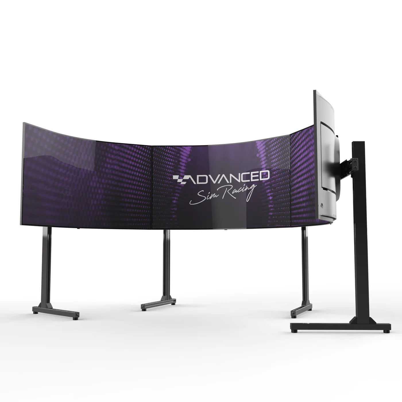 Freestanding Triple Monitor & TV Stand [Up to 65" Flat or 55" Curved] Advanced Sim Racing