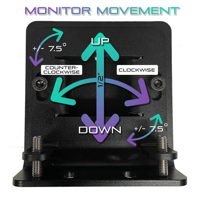 Freestanding Triple Monitor Stand [Up to 43" Monitor] Advanced Sim Racing