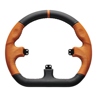 Asetek SimSports® Closed D Orange Leather Rim Asetek SimSports
